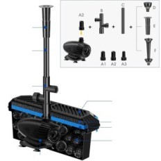 Fakturačný filtračný systém 70W SOLAR 2500L / H na pedikón 4,200L, použitý