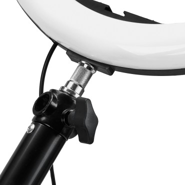 ACTIVESHOP Ringlampenhalter verstellbar aus Stahl zur Wandmontage — Detailaufnahme Griff
