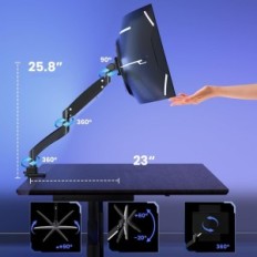 Ukážte rameno do Putorsen FPT80B-C012X Monitor, 22-57 ", VESA, čierna