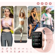 Κατεστραμμένο smartwatch για τις γυναίκες AEAC IDW19, 1,8 '' με αισθητήρα καρδιακού ρυθμού