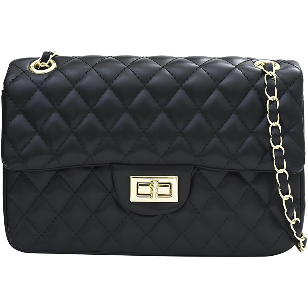 Steppende Lederhandtasche Damen Trendige elegante Schulterhandtasche der Frauen mit dekorativer Quilte