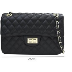 Steppende Lederhandtasche Damen Trendige elegante Schulterhandtasche der Frauen mit dekorativer Quilte