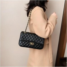 Gewatteerde lederen handtas dames trendy elegante schouder handtas met decoratieve quilten