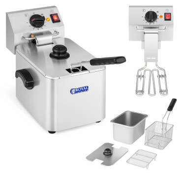 Single electric fryer with...