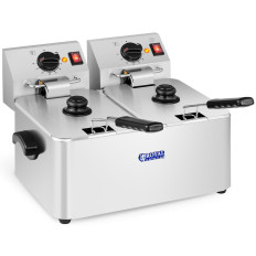 Freidora eléctrica doble con un termostato Ego 2x4l