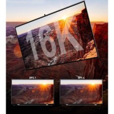 Stouchi 16KD10 DP 2.1 / 2.0 cable, 10m, 80GBPS, HDR, DSC1.2A, Freesync