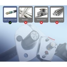 Neuerwinde XLJ-D-500-Kabelschneider, bis zu 500 mm², Stahl, Schiebegriff