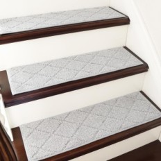 Set of 15 Mat Cosy Homeer on stairs, 70x22 cm, non-slip, gray