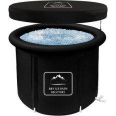 Αναδιπλούμενο B & Y Bath 90x75cm, με κάλυμμα, για ψυχρό νερό, για ενήλικες