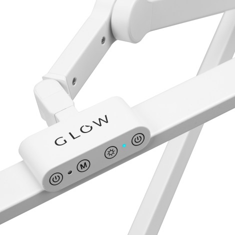 Glow L03 bijela stolna lampa za tretmane — detaljni prikaz upravljača
