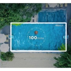 Robot for rengjøring av coastering svømmebassenget, 100 min for 80 m2 svømmebassenger, brukt