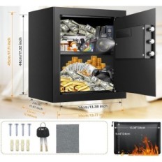 Fire-resistant Tepafac 45 L 2.3 CUB Secured Safe for documents and valuables with fire protection