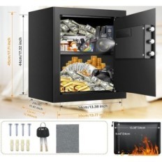 TEPAFAC 45 L 2.3 Filhote Freed Safe para documentos e objetos de valor com proteção contra incêndio