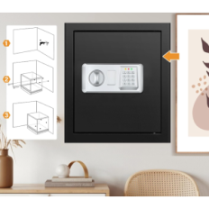 Fire-resistant Tepafac 45 L 2.3 CUB Secured Safe for documents and valuables with fire protection