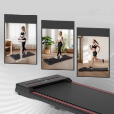 Gebruikte Sperax 800-loopband in 1-6 km / h 115 x 50 x 12 cm Compacte elektrische loopband onder het bureau om thuis te lopen en