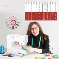 Wenmily FR047 Šicí mini 12 stehy, mobilní pro začátečníky