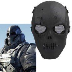 Black Mask-SH Helmet Resteq for airsoft and motorcycles for Halloween