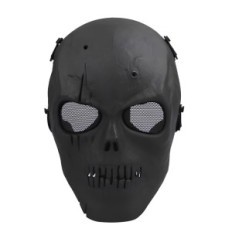 Svart Mask-Sh Helmet Restdeq for Airsoft og Motorsykler for Halloween