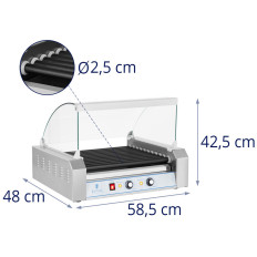Rullgrill med rullgrillgrill med rullar från Teflon 11t