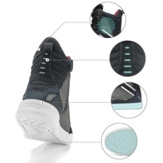 Herrenleder-Motorradschuhe, rutschfeste Sohle, Größe 42, gebraucht