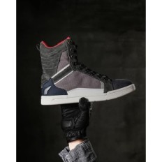 Chaussures de moto en cuir pour hommes, semelle antidérapante, taille 42, utilisée