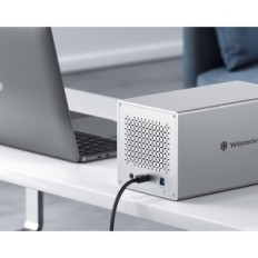 Yottamester PS400U3 kõvaketta korpus 4-tasku USB 3, kahjustatud