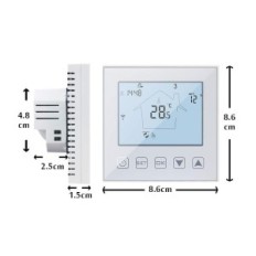 Inteligentni tla termostat KETSEK KTF015570, Wi-Fi, 16 a, bela