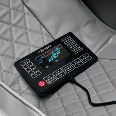 Sakura massagestoel Classic 305 grijs — detail bedieningselementen