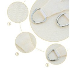 Sunglass axt nijansi 5x6m, pravokutna, UV zaključavanje, kremast