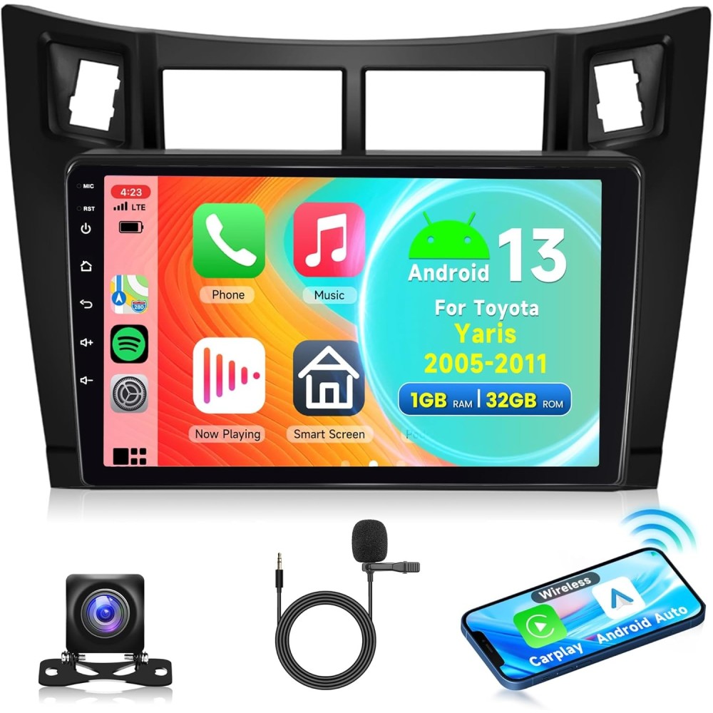 Raadio Android 2din Toyota Yaris 2005-2011, 9 ", Carplay, A7301A2516KTA3MI2