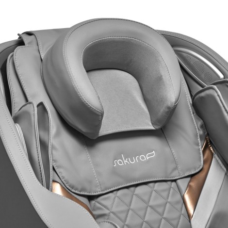 Sakura Massage Sessel Classic 305 Grau — Detailaufnahme Kopf