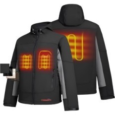 Jaqueta de conqueco aquecida masculina, elétrica, com bateria, tamanho l