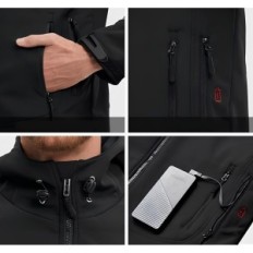 Giacca conqueco riscaldata da uomo, elettrica, con batteria, taglia L