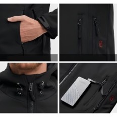 Giacca conqueco riscaldata da uomo, elettrica, con batteria, taglia L