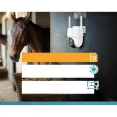 PETTEC PETCAM Free'n 360 4G LTE, 3MP, 20m IR, τεχνολογία ανίχνευσης UltraVivision