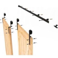 Használt pótalkatrészek tolóajtókhoz BONIKLUBA 214 cm, beállított 2x100 cm