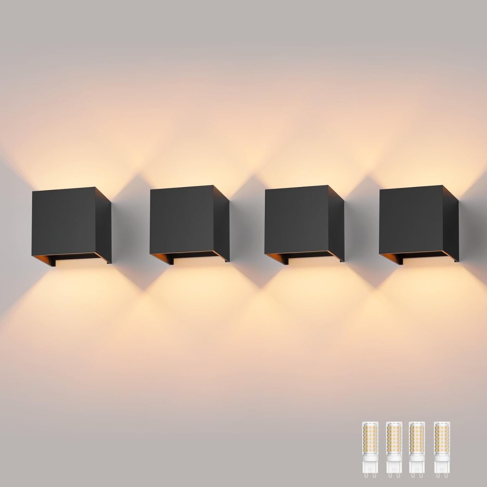 Použité Wallet LED KLIPPLEST 4 ks. G9 3000K, Nastaviteľný uhol, čierna