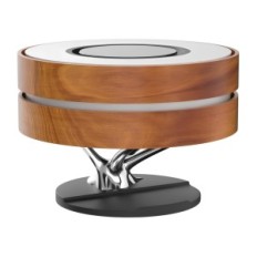 Lampa nocna Masdio Horizon ładowarka 10W zegar lampka z funkcją AMPULLA bezprzewodowego ładowania i budzikiem