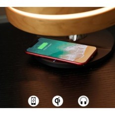 Masdio Horizon éjszakai lámpa töltő 10W lámpa óra AMPULLA funkció vezeték nélküli töltés és ébresztőóra