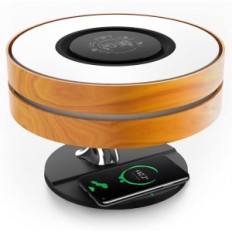 Lampada notturna Masdo Horizon Charger 10W Lampada da clock con funzione Ampula Funzione Caricamento wireless e sveglia