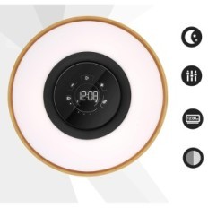 Nachtlamp Masdo Horizon Charger 10W Kloklicht met AMPULLA-functie Draadloze laden en wekker