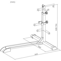 Vertikaler Fahrradstand Mimloke MMK-05 2 PCs. Wandhalter zum Speichern von Fahrrädern vertikal, Platzsparung