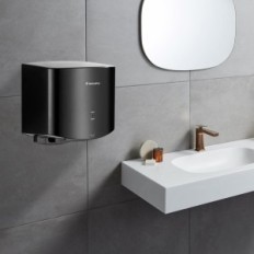 Elektromos kézi szárító Modunaful 1200W fekete gyors szárító automata érzékelő és modern design