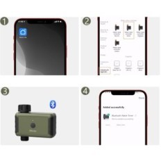 Diivoo inteligente WT-03W polvilhando o controlador de relógio para sistema de irrigação