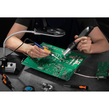 Profesinė litavimo litavimo stotis Karšto oro laboratorija A POWER SUPPLY S-LS-1