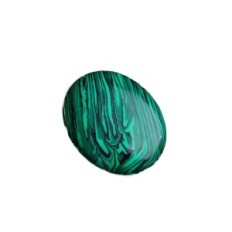 Pierre malachite ovale 35x10x47 mm pierre naturelle pour la décoration ou la collection