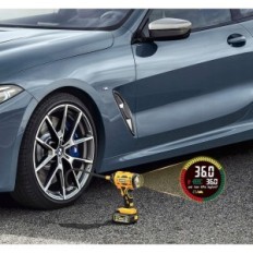 Beskadiget pumpe til autder 21V, 180 psi med et digitalt manometer