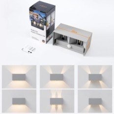 Zewnętrzna lampa CELAVY CE-1006C LED z czujnikiem ruchu lampa elewacyjna wodoodporna do ogrodu