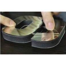 Reloj de pared 3D Silver Sticky Moderno Interior decorativo