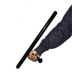 Police Tonfa Caoutchouc 58 cm Tirage défensive pour l'exercice et la protection